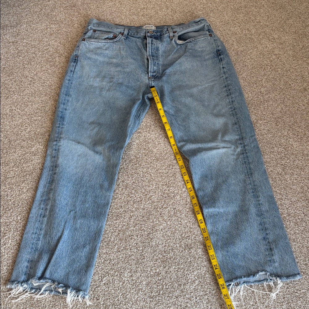 Agolde Riley High Rise Straight Crop Jeans - Picture 5 of 5